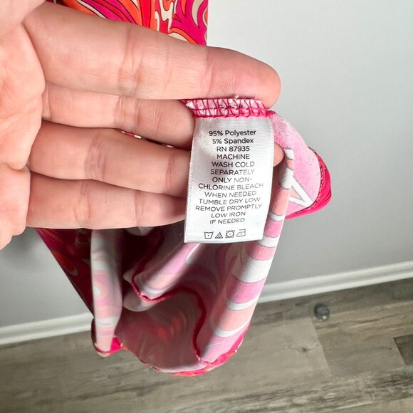 Susan Graver Liquid Knit A-line Dress Retro Swirl Print Bright Colorful Sz Large - Picture 4 of 5